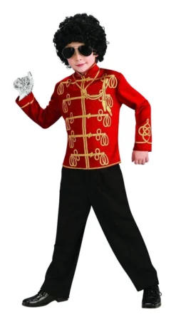 Rubie's Michael Jackson Red Military Jacket For Kids - Michael Jackson