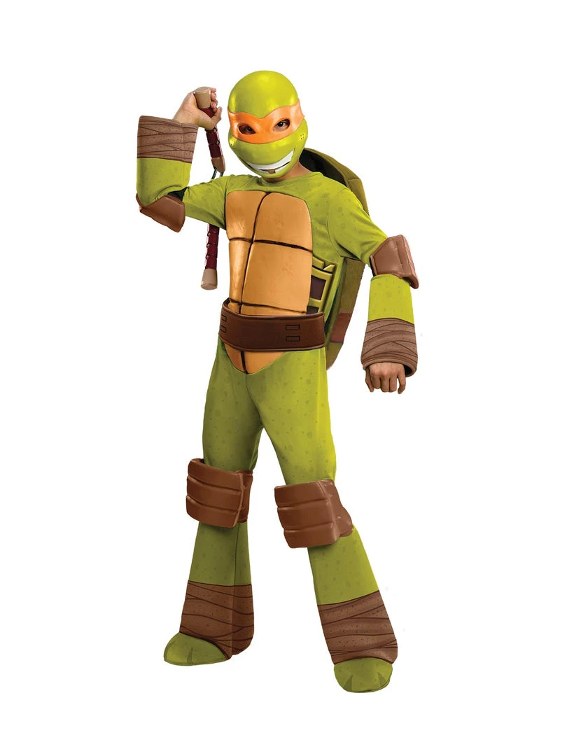 Rubie's Michelangelo Deluxe Costume For Kids - Nickelodeon Teenage Mutant Ninja Turtles 3 Rubie's Michelangelo Deluxe Costume For Kids - Nickelodeon Teenage Mutant Ninja Turtles