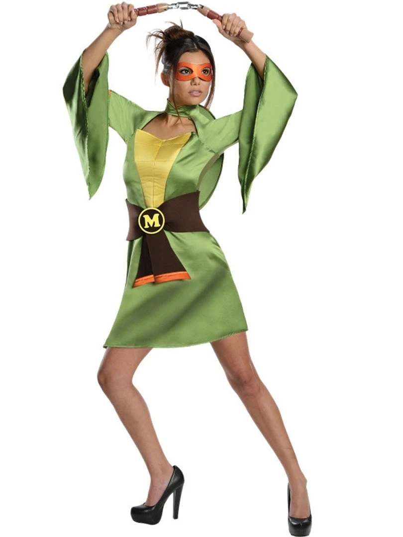 Rubie's Michelangelo Kimono Costume For Adults - Nickelodeon Teenage Mutant Ninja Turtles 3 Rubie's Michelangelo Kimono Costume For Adults - Nickelodeon Teenage Mutant Ninja Turtles