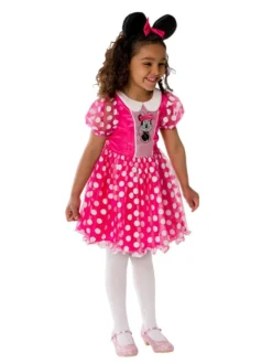 Rubie's Minnie Mouse Pink Deluxe Costume For Toddlers & Kids - Disney Mickey Mouse