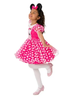 Rubie's Minnie Mouse Pink Deluxe Costume For Toddlers & Kids - Disney Mickey Mouse