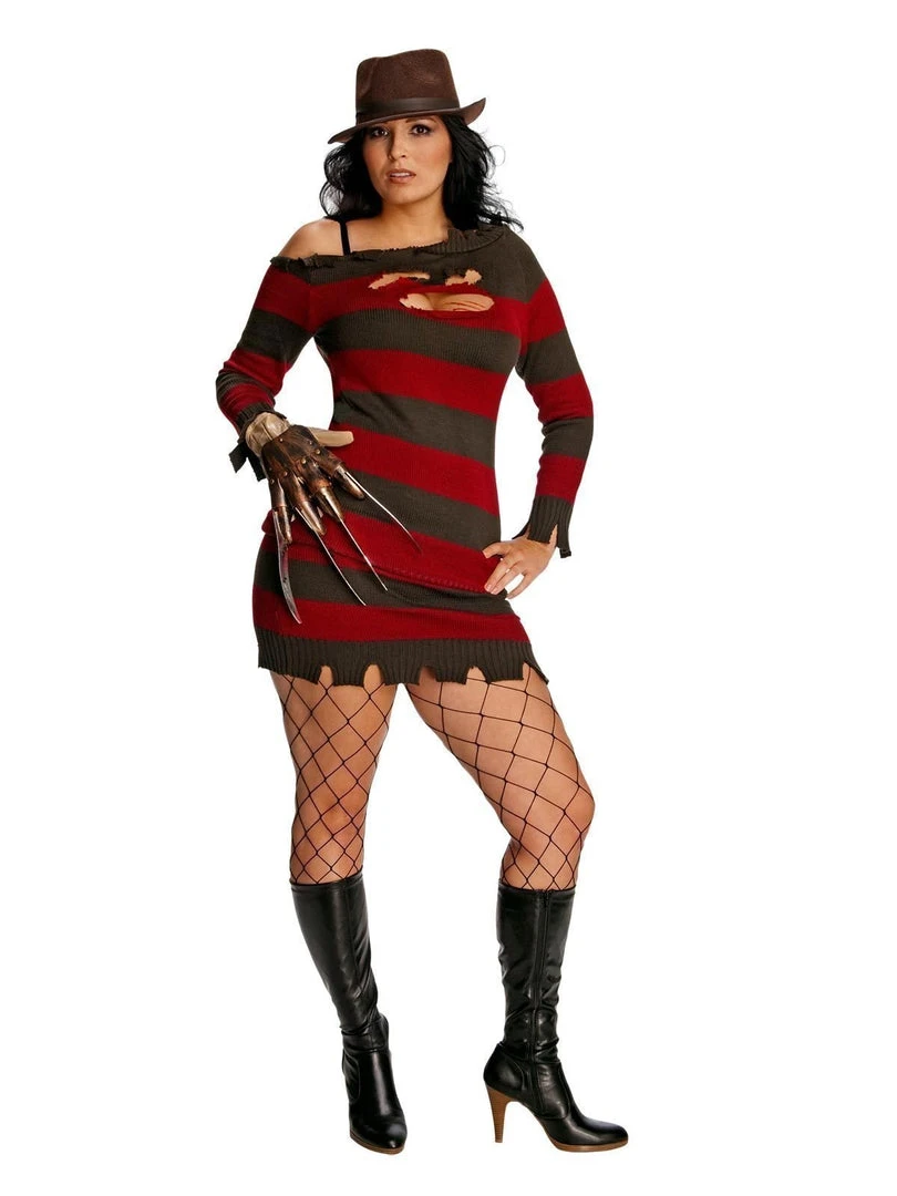 Rubie's Plus Size Costumes Miss Freddy Kruger Plus Size Costume For Adults - Warner Bros Nightmare On Elm St 3 Rubie's Plus Size Costumes Miss Freddy Kruger Plus Size Costume For Adults - Warner Bros Nightmare On Elm St