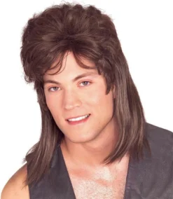 Rubie's Mullet Brown Adult Wig