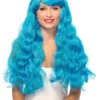 Leg Avenue Neon Blue Starbright Long Wavy Wig For Adults 2 Leg Avenue Neon Blue Starbright Long Wavy Wig For Adults