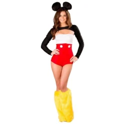 J Valentine Nicky Mouse Romper Costume For Adults