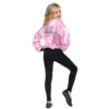 Fun World Pink Ladies Satin Jacket For Kids 1 Fun World Pink Ladies Satin Jacket For Kids