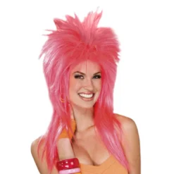 Forum Novelties Pink Pizzazz Wig For Adults