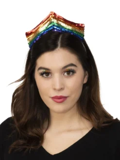 Rubie's Pride Sequin Rainbow Tiara For Adults