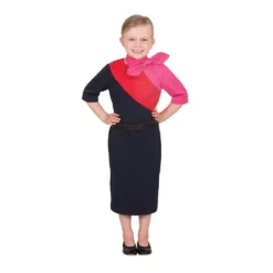 Rubie's Qantas Female Cabin Crew Uniform For Kids - QANTAS