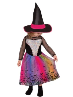 Rubie's Rainbow Colour Magic Witch Deluxe Costume For Kids