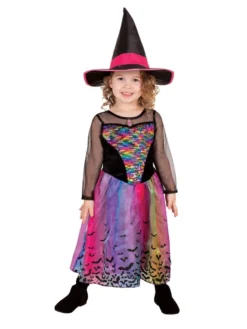 Rubie's Rainbow Colour Magic Witch Deluxe Costume For Kids