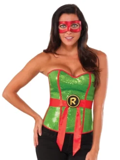 Rubie's Raphael Sequin Corset For Adults - Nickelodeon Teenage Mutant Ninja Turtles