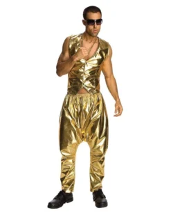 Rubie's Rapper Gold Vest For Adults