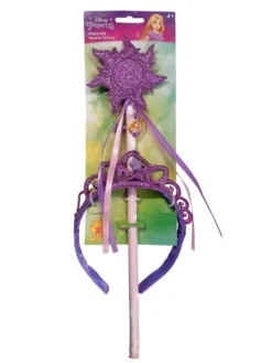 Rubie's Rapunzel Ultimate Princess Wand & Tiara Accessory Bundle For Kids - Disney Tangled