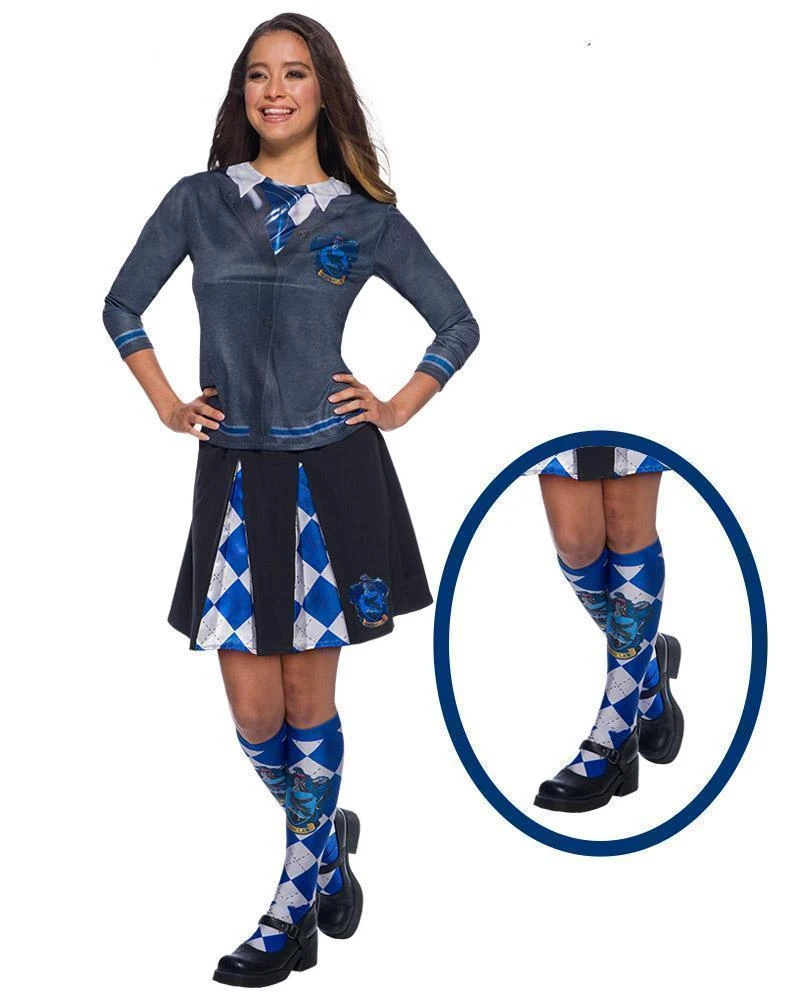 Rubie's Ravenclaw Costume Socks For Teens & Adults - Warner Bros Harry Potter 3 Rubie's Ravenclaw Costume Socks For Teens & Adults - Warner Bros Harry Potter
