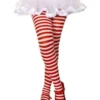 Music Legs Sky Hosiery Inc Red And White Striped Tights For Kids