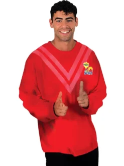 Rubie's Red Simon Wiggle 30th Anniversary Top For Adults - The Wiggles