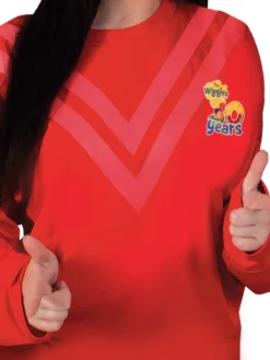 Rubie's Red Simon Wiggle 30th Anniversary Top For Adults - The Wiggles