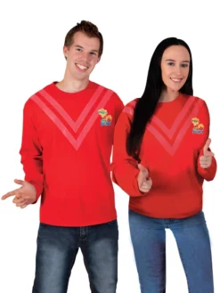 Rubie's Red Simon Wiggle 30th Anniversary Top For Adults - The Wiggles