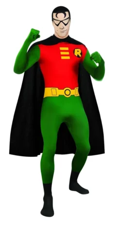 Rubie's Robin 2nd Skin Suit For Adults - Warner Bros DC Comics