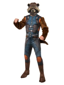 Rubie's Rocket Raccoon Deluxe Costume For Adults - Marvel Avengers Endgame
