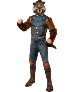 Rubie's Rocket Raccoon Deluxe Costume For Adults - Marvel Guardians Of The Galaxy