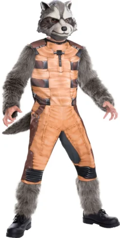 Rubie's Rocket Raccoon Deluxe Costume For Kids - Marvel Guardians Of The Galaxy