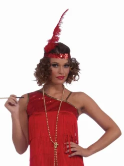 Forum Novelties Ruby Red Dazzle Flapper Costume For Adults