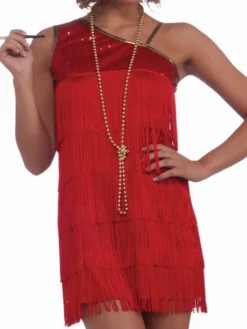 Forum Novelties Ruby Red Dazzle Flapper Costume For Adults