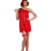 Forum Novelties Ruby Red Dazzle Flapper Costume For Adults 1 Forum Novelties Ruby Red Dazzle Flapper Costume For Adults