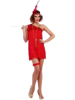 Forum Novelties Ruby Red Dazzle Flapper Costume For Adults
