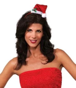 Rubie's Santa Mini Velour Hat On Headband Adults