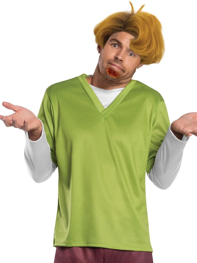 Rubie's Shaggy Costume For Adults - Warner Bros Scoob Movie 4 Rubie's Shaggy Costume For Adults - Warner Bros Scoob Movie
