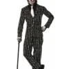 Forum Novelties Skeleton Bone Pin-Stripe Suit For Adults