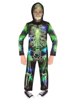 Rubie's Skeleton Spooky Glow In The Dark Costume For Kids
