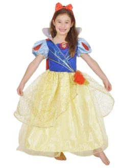 Rubie's Snow White Glitter & Glow Premium Costume For Kids (4-6 Yrs) - Disney Snow White