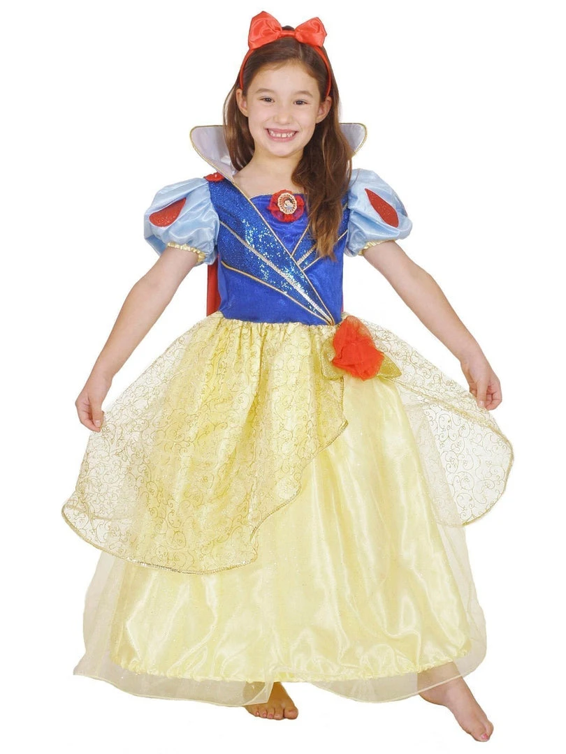 Rubie's Snow White Glitter & Glow Premium Costume For Kids (4-6 Yrs) - Disney Snow White 3 Rubie's Snow White Glitter & Glow Premium Costume For Kids (4-6 Yrs) - Disney Snow White