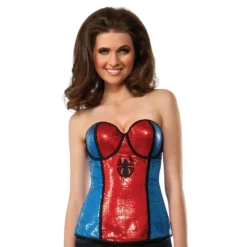 Rubie's Spider-Girl Sequined Corset For Adults - Marvel Spider-Girl