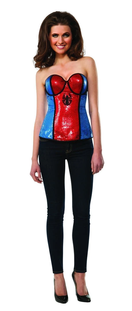 Rubie's Spider-Girl Sequined Corset For Adults - Marvel Spider-Girl 3 Rubie's Spider-Girl Sequined Corset For Adults - Marvel Spider-Girl