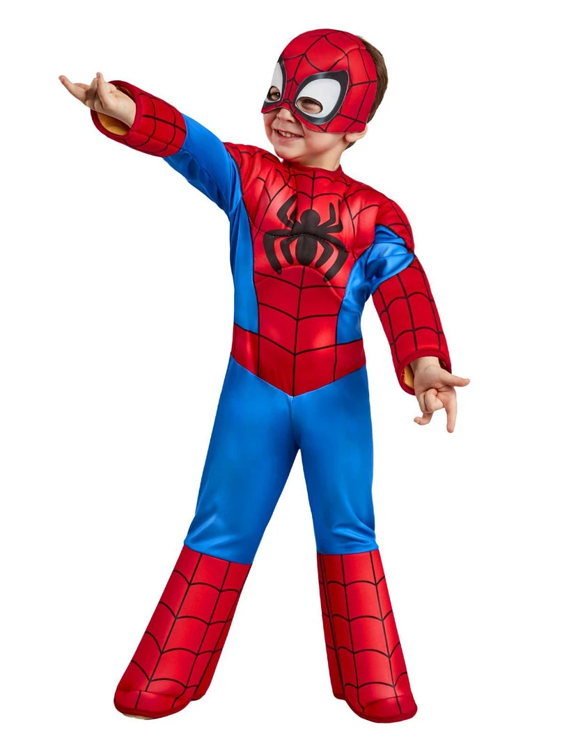 Rubie's Kids Spidey Deluxe Costume For Toddlers - Marvel Spidey & His Amazing Friends 3 Rubie's Kids Spidey Deluxe Costume For Toddlers - Marvel Spidey & His Amazing Friends