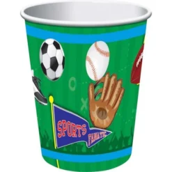 Forum Novelties Sports Party 9Oz Cups 8 Pack Letter S Costumes