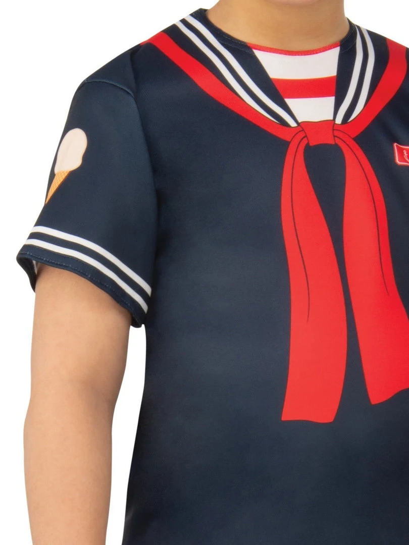 Rubie's Steve 'Scoops Ahoy Uniform' Costume For Kids - Netflix Stranger Things 5 Rubie's Steve 'Scoops Ahoy Uniform' Costume For Kids - Netflix Stranger Things