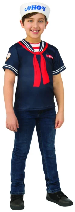 Rubie's Steve 'Scoops Ahoy Uniform' Costume For Kids - Netflix Stranger Things