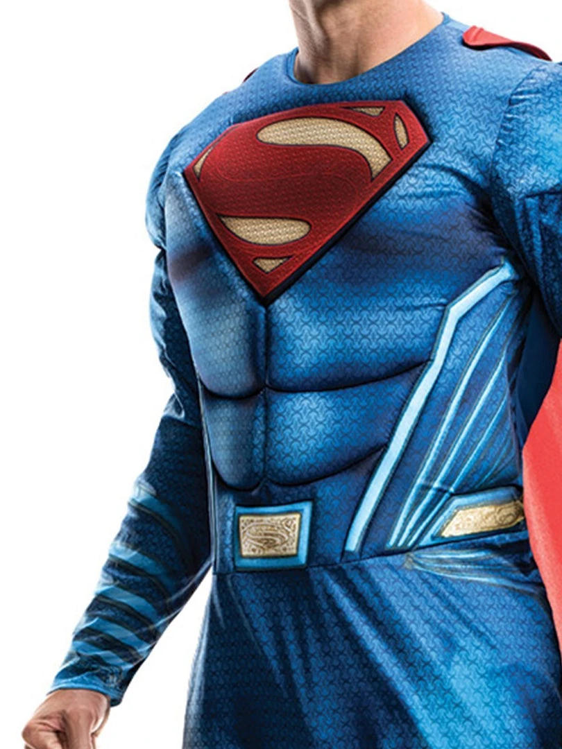 Rubie's Superman Deluxe Costume For Adults - Warner Bros Justice League 4 Rubie's Superman Deluxe Costume For Adults - Warner Bros Justice League