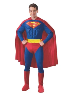Rubie's Superman Moulded Muscle Chest Costume For Adults - Warner Bros DC Comics