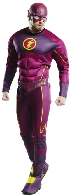 Rubie's The Flash Deluxe Muscle Chest Costume For Adults - Warner Bros Justice League