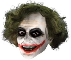 Rubie's The Joker 3/4 Adult Mask With Hair