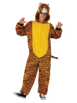 Rubie's Tiger Furry Onesie For Adults