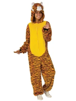 Rubie's Tiger Furry Onesie For Adults