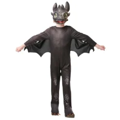 Rubie's Toothless Night Fury Deluxe Costume For Kids - Universal How To Train Your Dragon